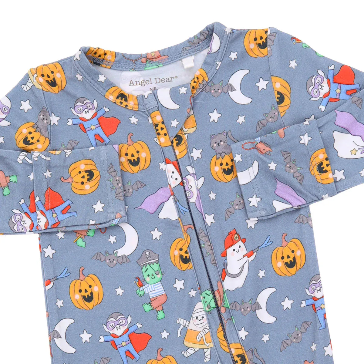 Angel Dear Halloween Monster Dress Up Blue 2 Way Zipper Footie - Little Miss Muffin Children & Home
