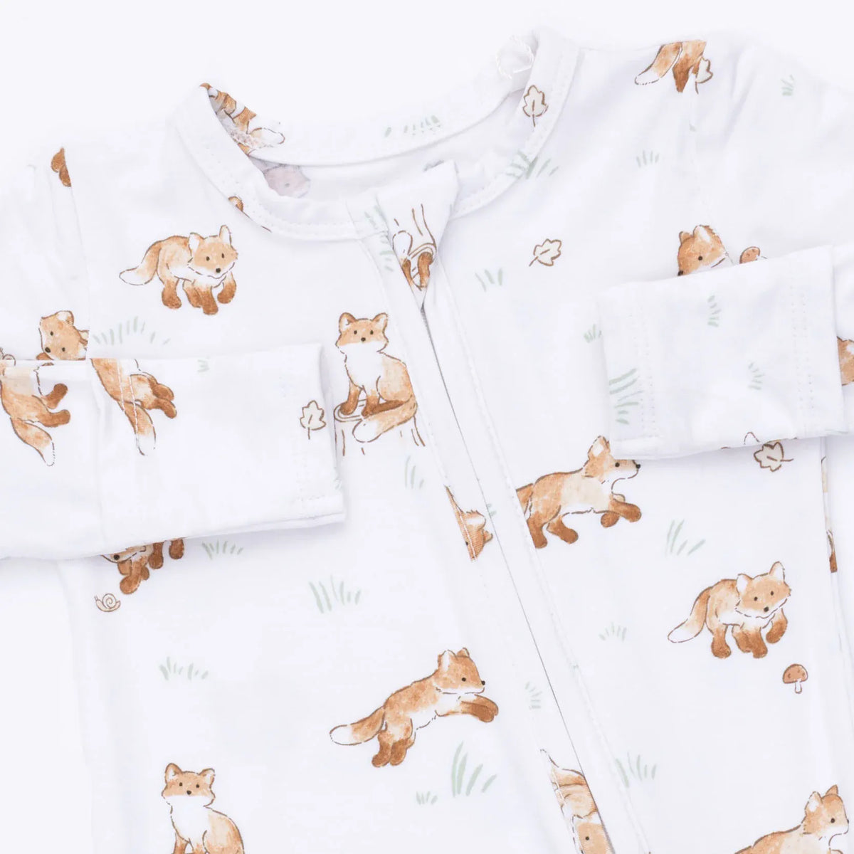 Angel Dear Little Explorer Fox 2 Way Zipper Footie - Little Miss Muffin Children & Home