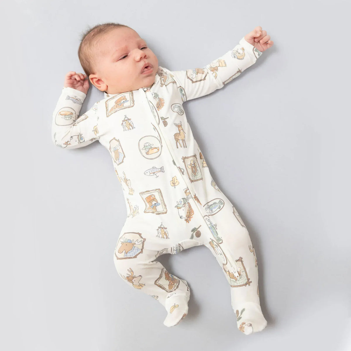 Angel Dear Woodson's Family Cabin 2 Way Zipper Footie - Little Miss Muffin Children & Home