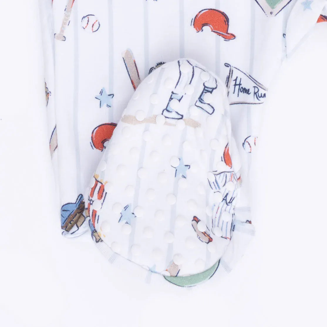 Angel Dear Home Run Baseball 2 Way Zipper Footie - Little Miss Muffin Children & Home