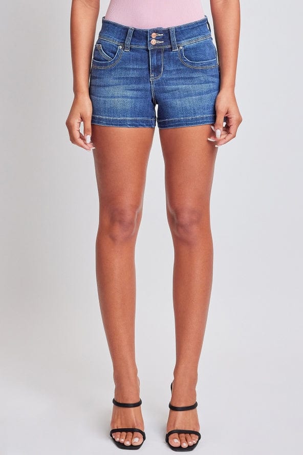 YMI Jeans YMI Junior WannaBettaButt Low Rise Denim Shorts, Dark Indigo - Little Miss Muffin Children & Home