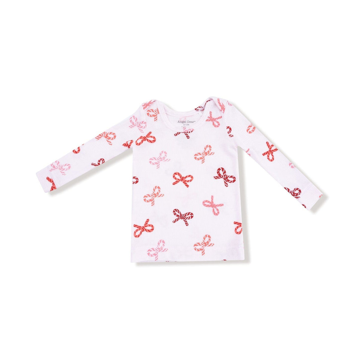 Angel Dear Candy Cane Bows Loungewear Set - Little Miss Muffin Children & Home
