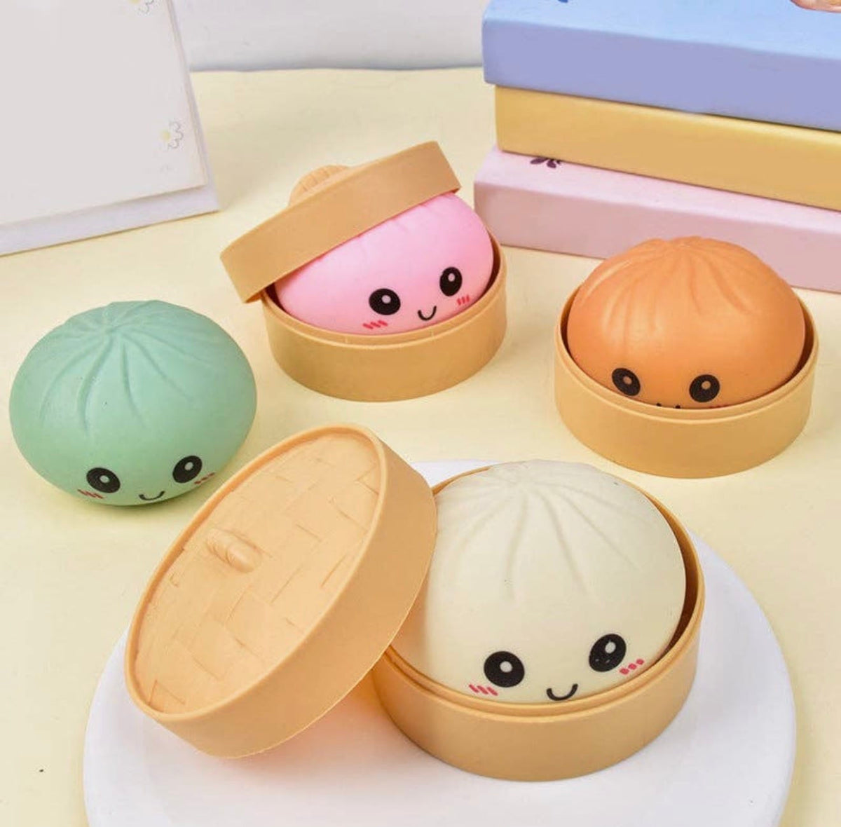 Assorted Squishy Dumpling Stress Toy