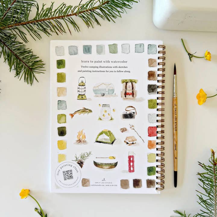 Emily Lex Studio Camping Watercolor Workbook - Little Miss Muffin Children & Home