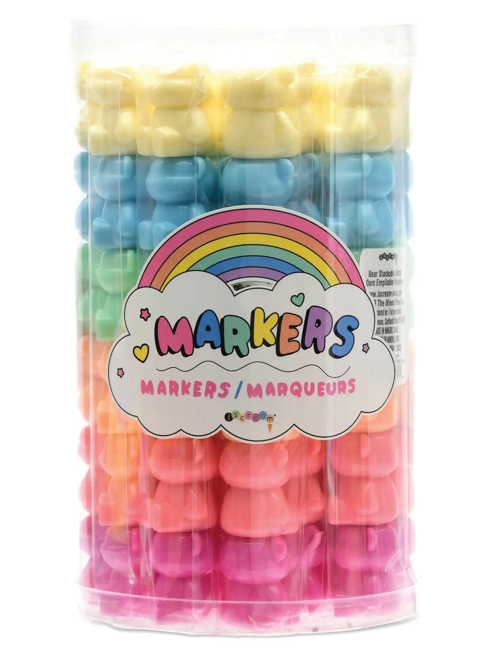 iScream iScream Bear Stackable Markers, 6 Piece Set - Little Miss Muffin Children & Home