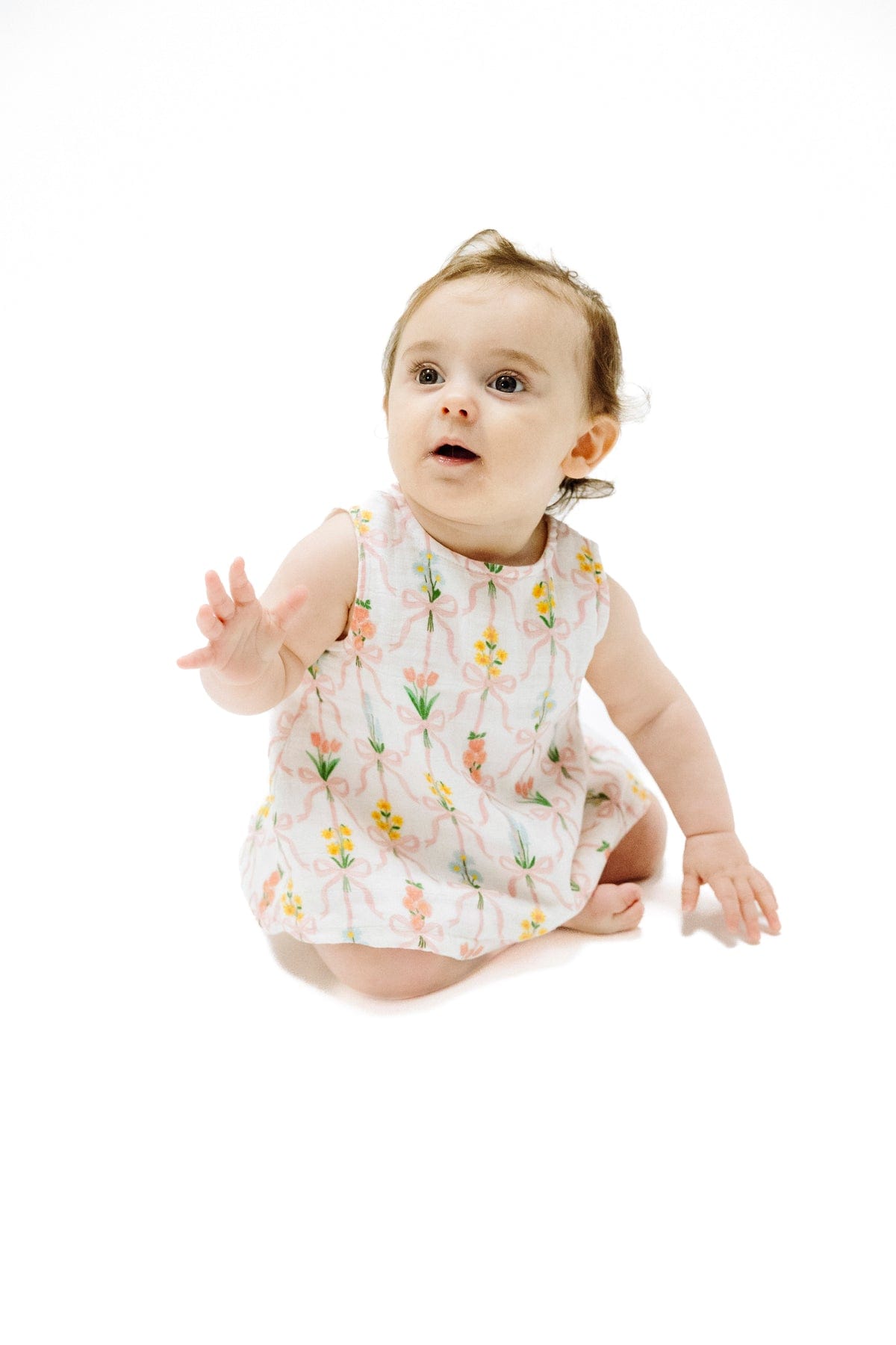Angel Dear Angel Dear Ribbon Bouquets Scallop Open Back Top with Bloomer - Little Miss Muffin Children & Home