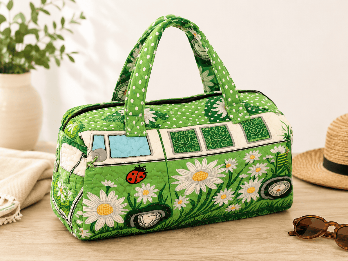 Sheer Trend Ladybug Hippie Bus 3D Print Duffle Bag - Little Miss Muffin Children & Home