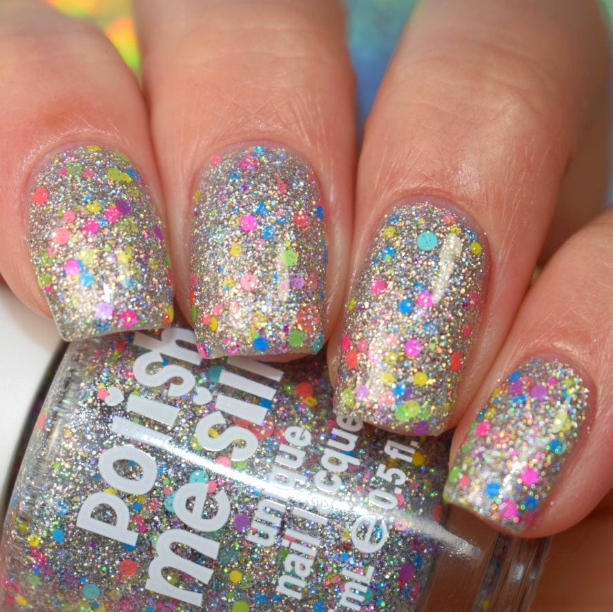 Polish Me Silly Polish Me Silly Carnival - Bright Lights Holographic Glitter Nail Polish - Little Miss Muffin Children & Home