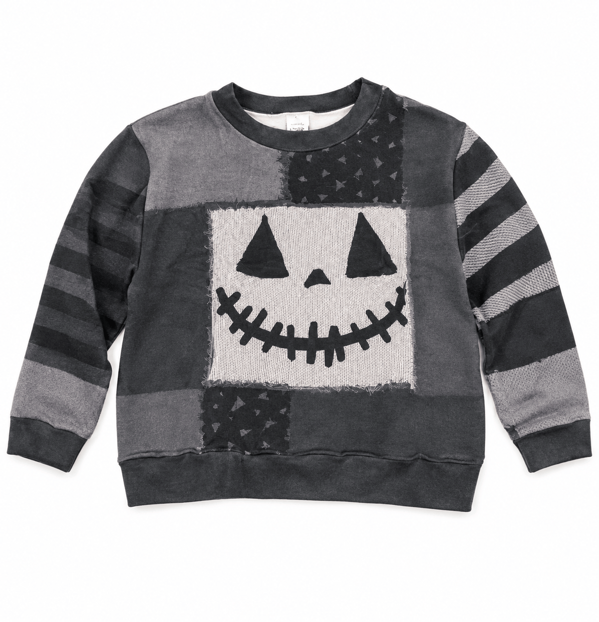Sheer Trend Jack-O-Lantern Face 3D Print Sweatshirt - Little Miss Muffin Children & Home