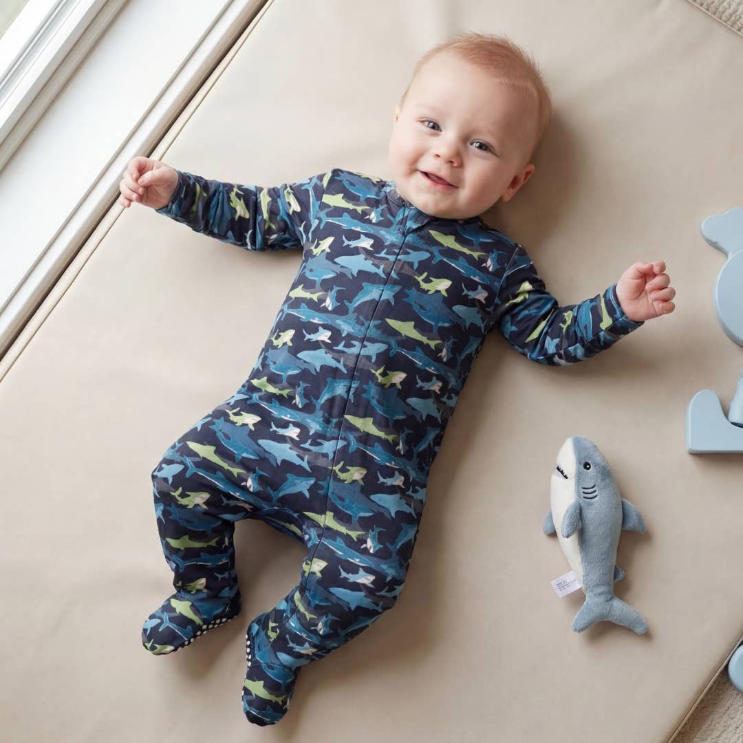 Sharky Zipper Footie