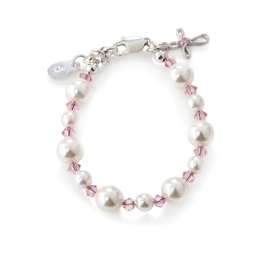 Cherished Moments Sterling Silver Cross Bracelet - Little Miss Muffin Children & Home