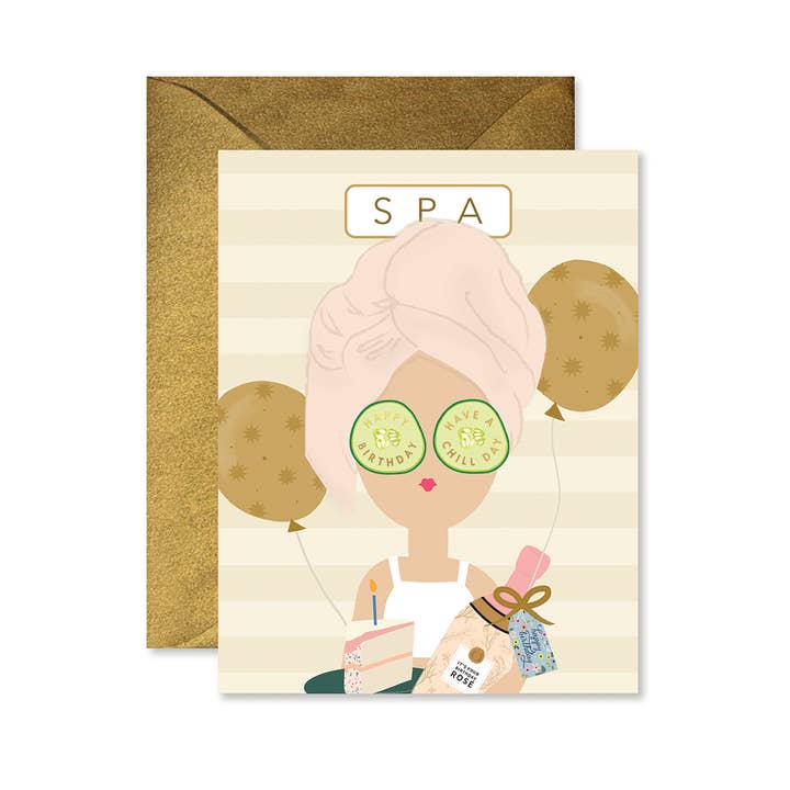 Ginger P Designs Ginger P Designs Chill Birthday Greeting Card - Little Miss Muffin Children & Home