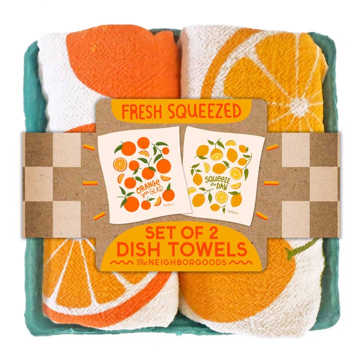 The Neighborgoods Fresh Squeezed Tea Towel Gift Set - Little Miss Muffin Children & Home
