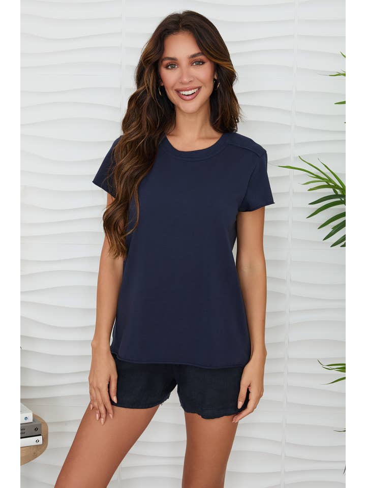 Milio Milano Back Seem Short Sleeve Tee - Little Miss Muffin Children & Home