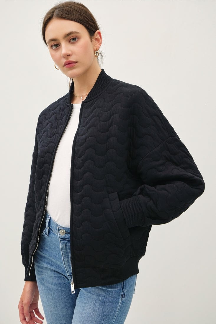 Be Cool Be Cool Quilted Zip Up Bomber Jacket - Little Miss Muffin Children & Home