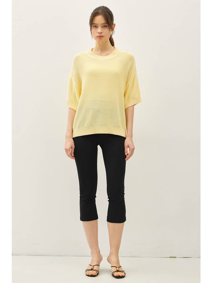 Be Cool Oversize Cut Sweater Top with Raw Edge - Little Miss Muffin Children & Home
