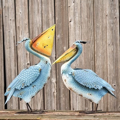 Zaer Ltd International Zaer Ltd International Coastal Blue Pelican Garden Figurines - Little Miss Muffin Children & Home