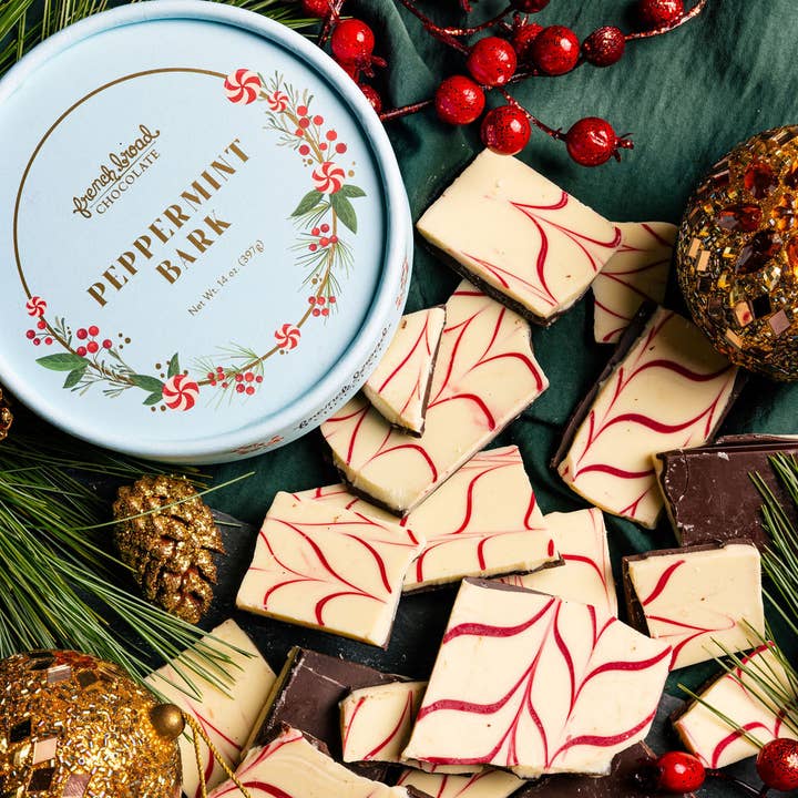 French Broad Chocolate Peppermint Bark 14oz - Little Miss Muffin Children & Home