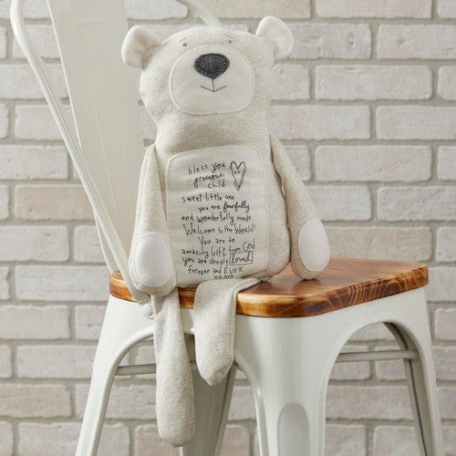 Demdaco Poetic Threads Light Gray Bear - Little Miss Muffin Children & Home