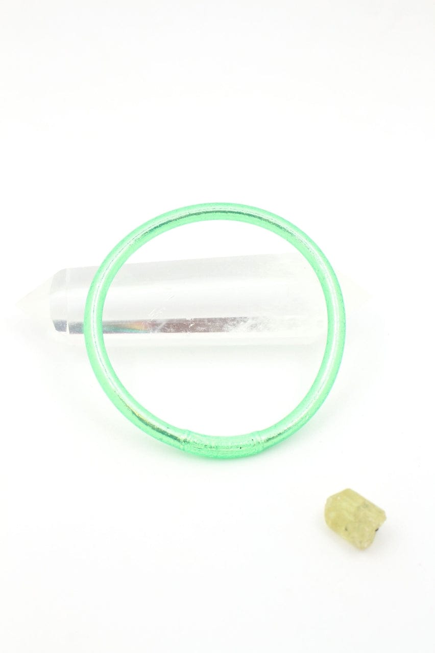 Woman Shops World Single Rainbow Thai Buddhist Temple Bracelet, Mantra Bangle, Spearmint - Little Miss Muffin Children & Home