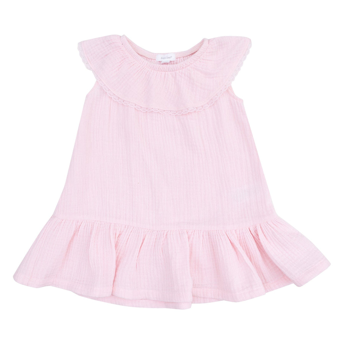 Angel Dear Angel Dear Circle Neck Ruffle Dress And Bloomer Solid Muslin Ballerina - Little Miss Muffin Children & Home