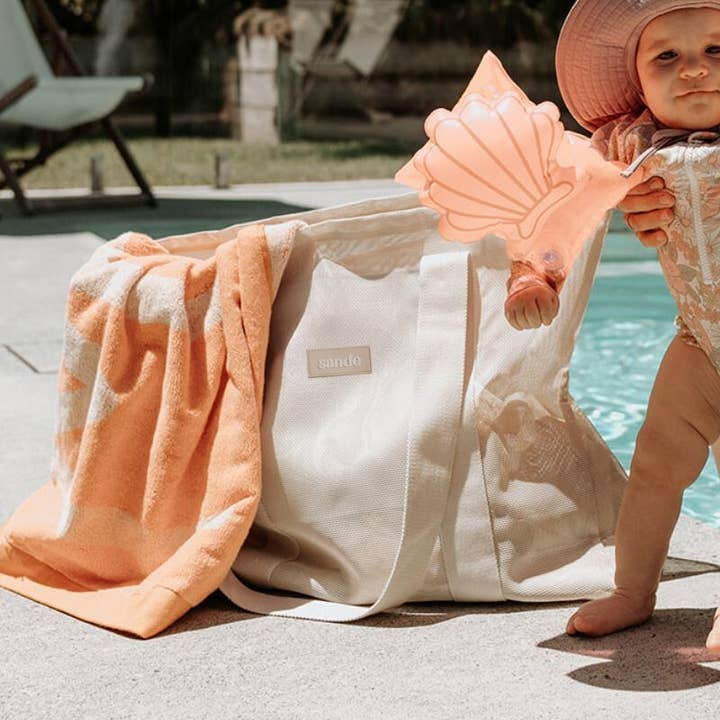 Beach Hauler™ Mini Mesh Beach Bag in Sand