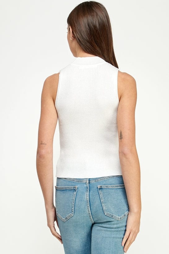 Ellison Ellison Rib Knit Mock Neck Sleeveless Top - Little Miss Muffin Children & Home
