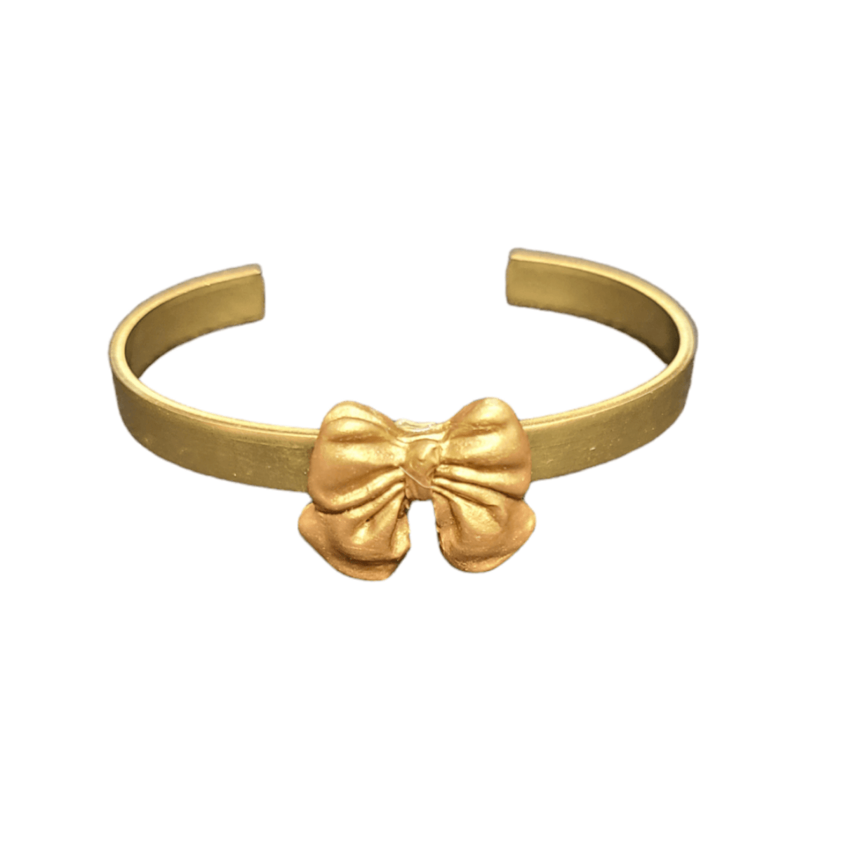 Carol Cassisa Carol Cassisa Pour Lily Bow Extra Thin Brass Cuff - Little Miss Muffin Children & Home