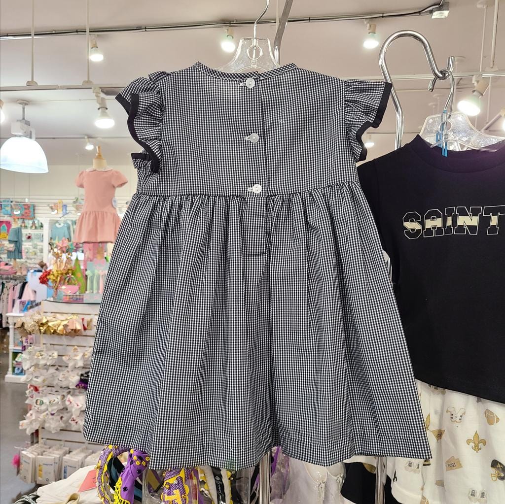 Vive La Fete Vive La Fete Gingham Ruffle Dress - Little Miss Muffin Children & Home