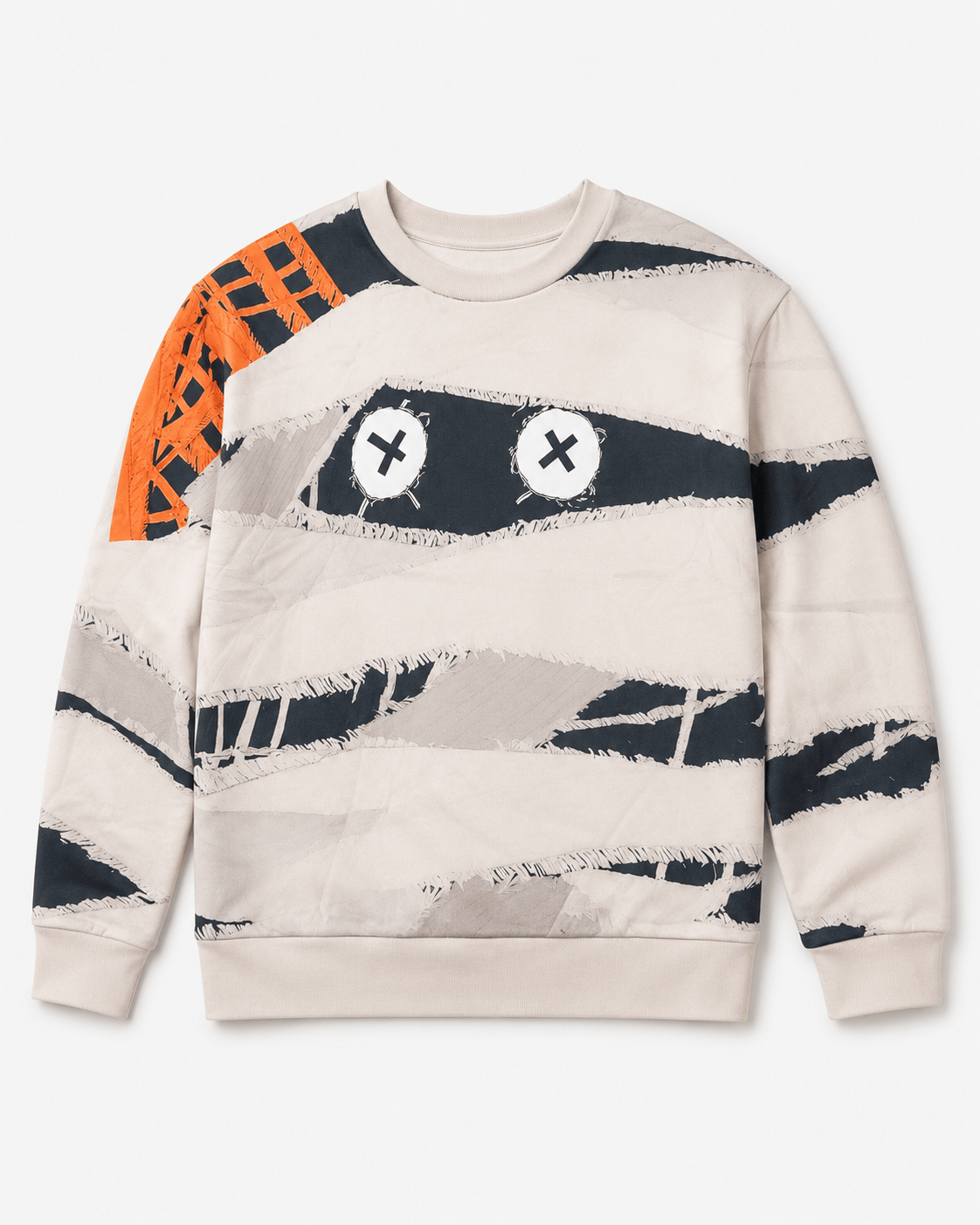 Sheer Trend Mummy Face 3D Print Sweatshirt - Little Miss Muffin Children & Home