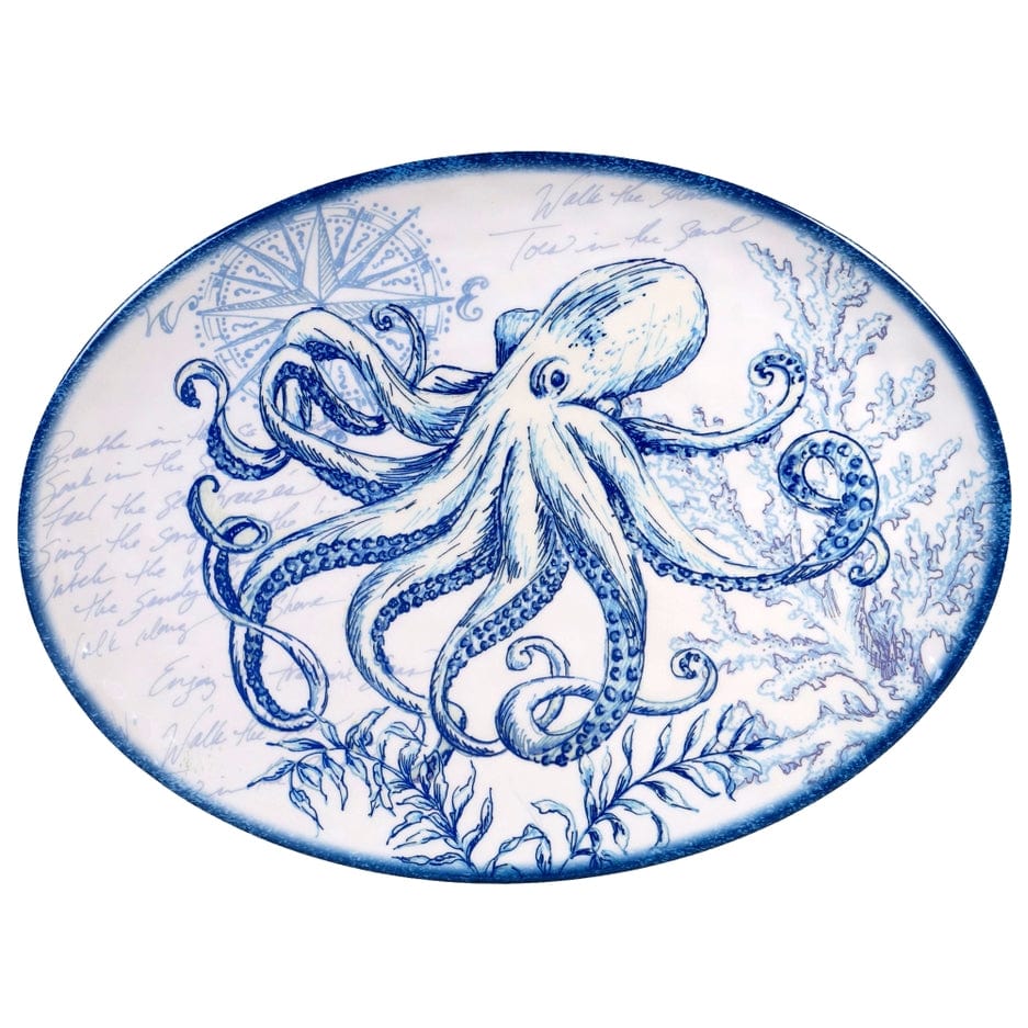 Certified International Certified International Oceanic Oval Platter - Little Miss Muffin Children & Home