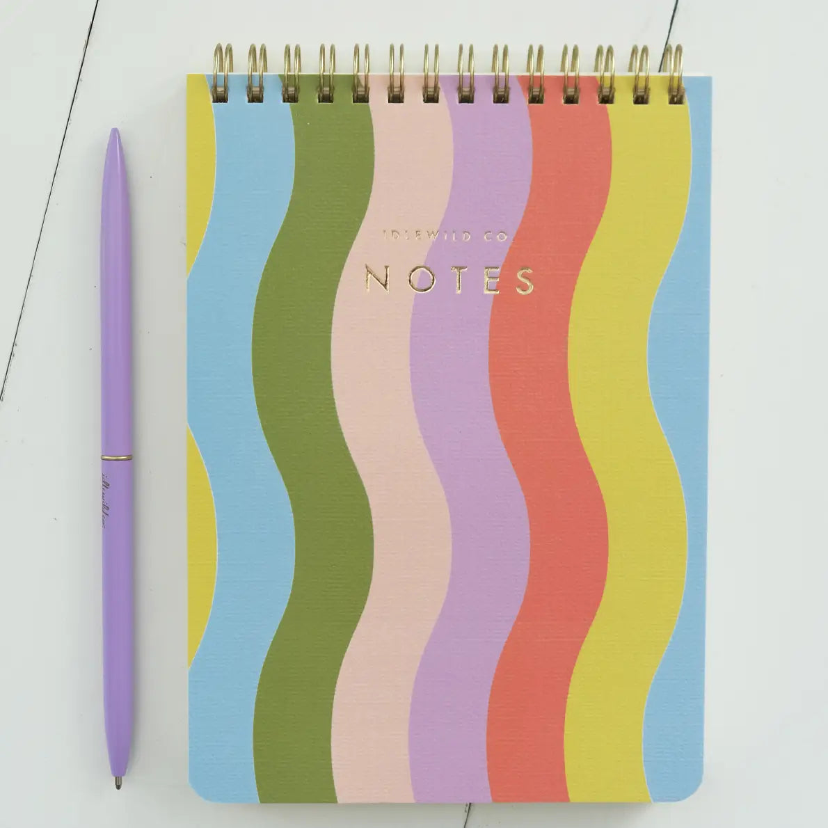Idlewild Wavy Rainbow Spiral Jotter - Little Miss Muffin Children & Home