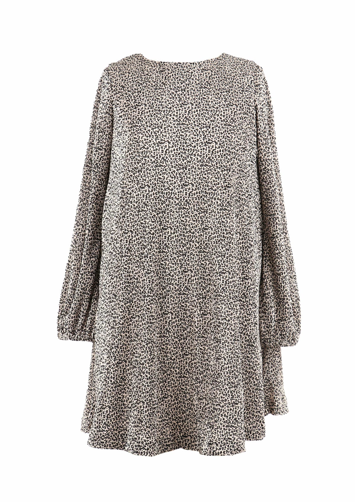 girls animal print long sleeve dress