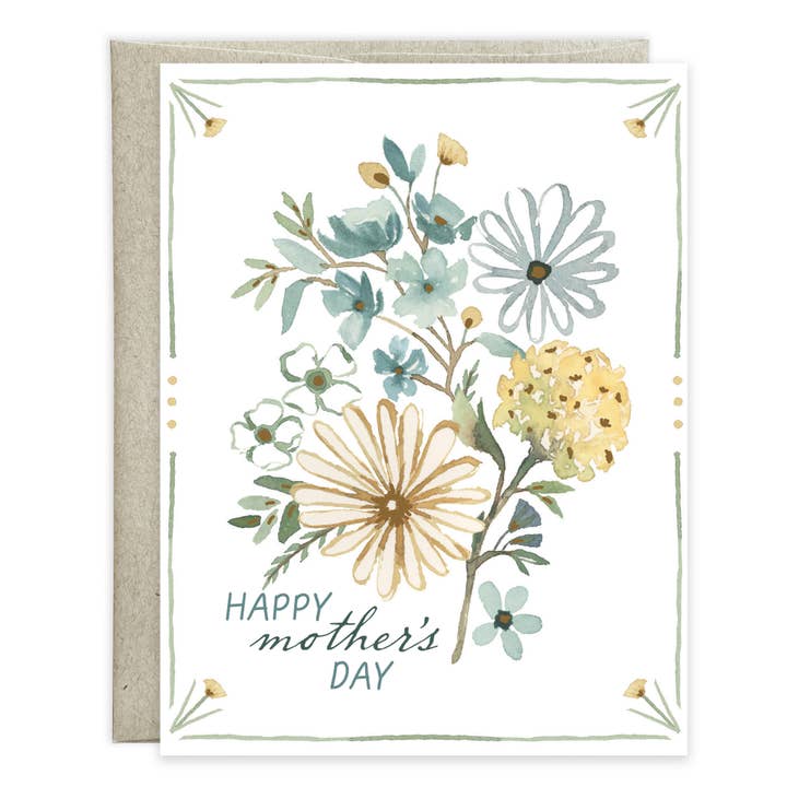 Gina B Designs Inc Blue/Gold Flower With Scripture Mother's Day Greeting Card - Little Miss Muffin Children & Home
