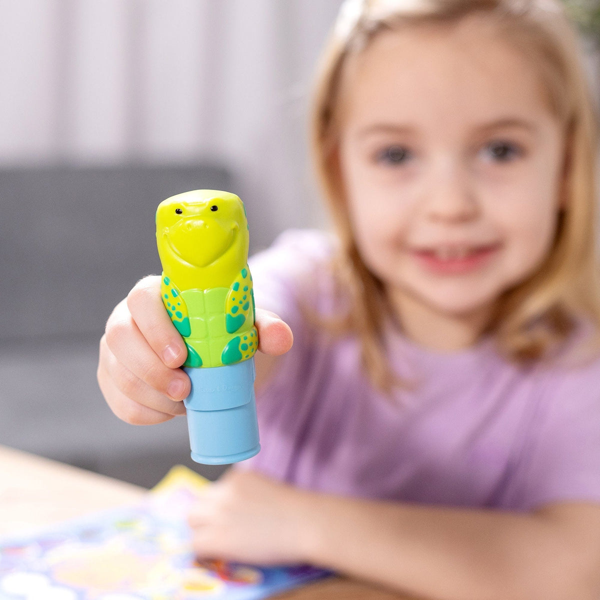 Melissa & Doug Melissa & Doug Sticker WOW!® Activity Pad & Sticker Stamper - Sea Turtle - Little Miss Muffin Children & Home