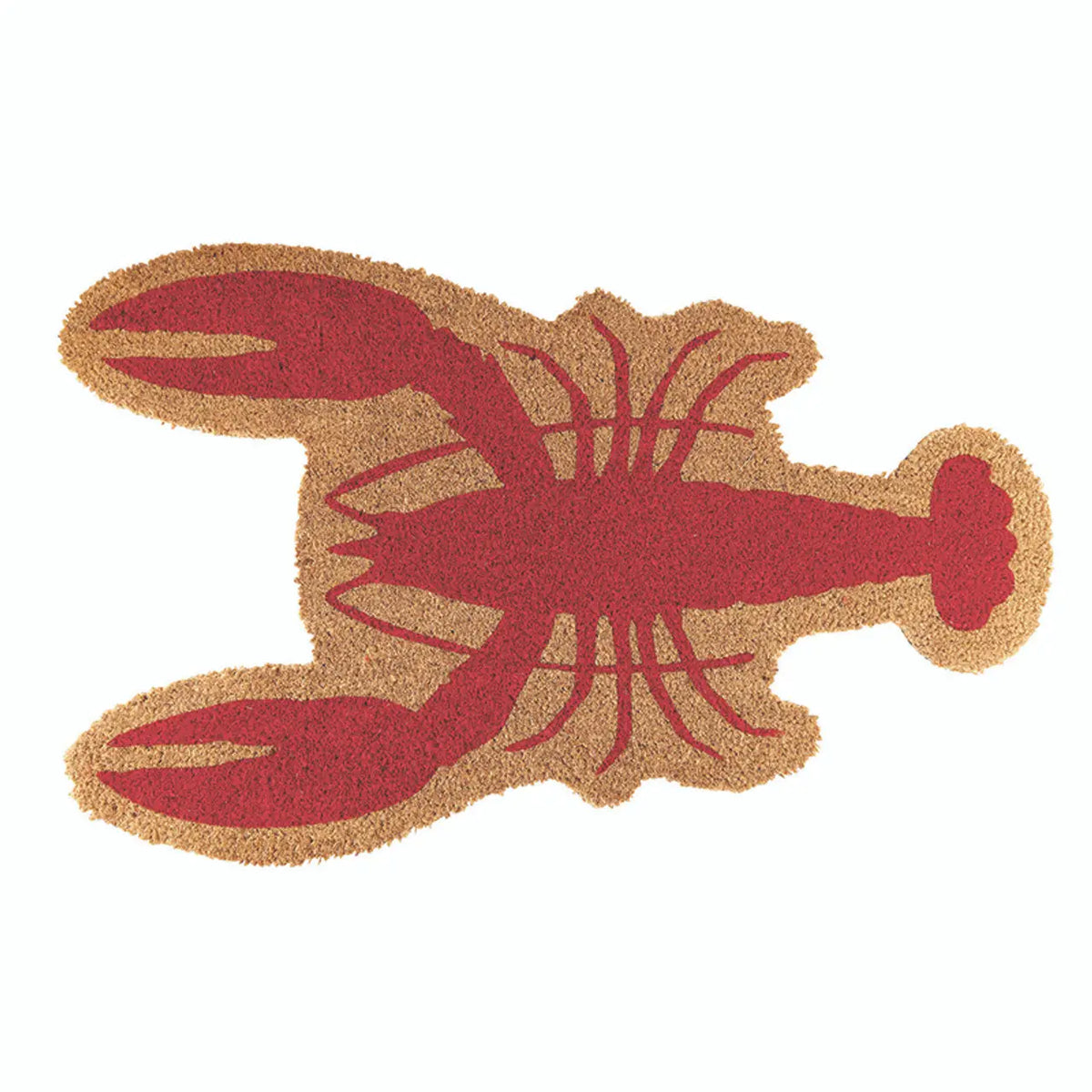 Coir Die-Cut Lobster Door Mat | Coastal Outdoor Welcome Mat