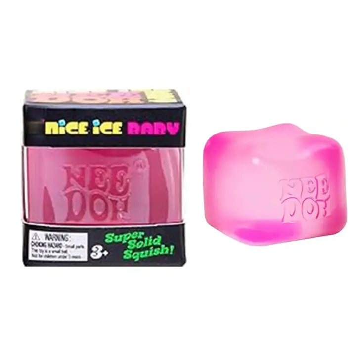 Auraquise Pink Cube 5.5cm Nice Cube Translucent Slow Rising Stress Relief Squeeze Toy - Little Miss Muffin Children & Home
