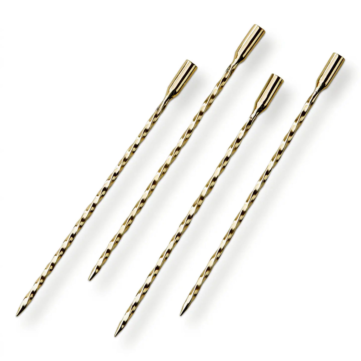 tag Twist Gold Stainless Steel Set of 4 Cocktail Pick - Little Miss Muffin Children & Home