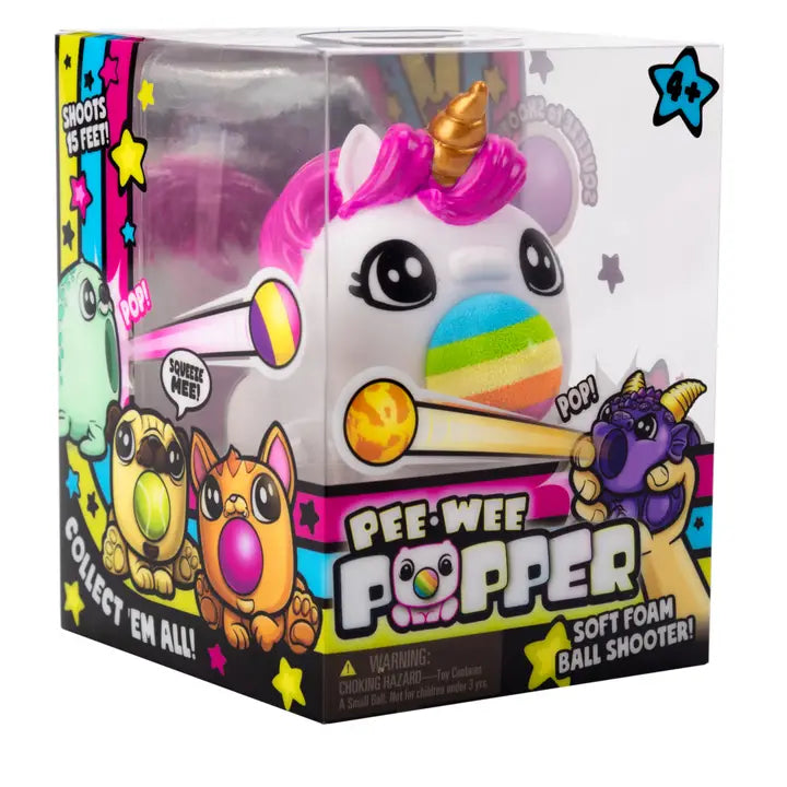 Hog Wild Toys Pee Wee Unicorn Popper Mini Foam Ball Shooter - Little Miss Muffin Children & Home