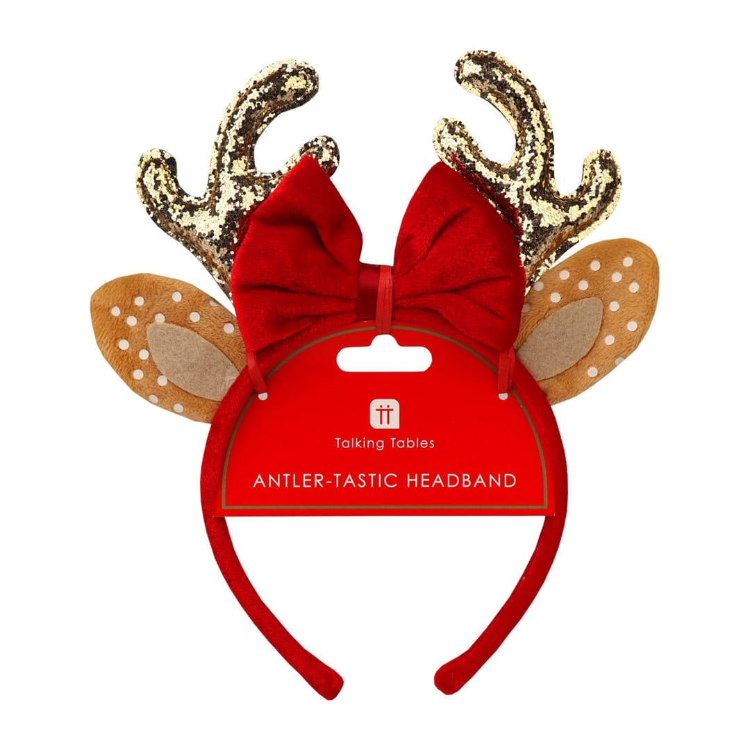 Brown Reindeer Headband