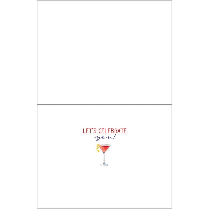 Tropical Drinks Birthday Greeting Card