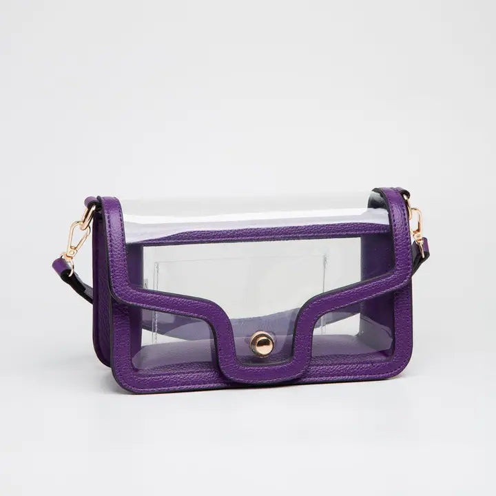 MiMi Handbags Nina Clear Gameday Shoulder Bag, 6 colors Available - Little Miss Muffin Children & Home