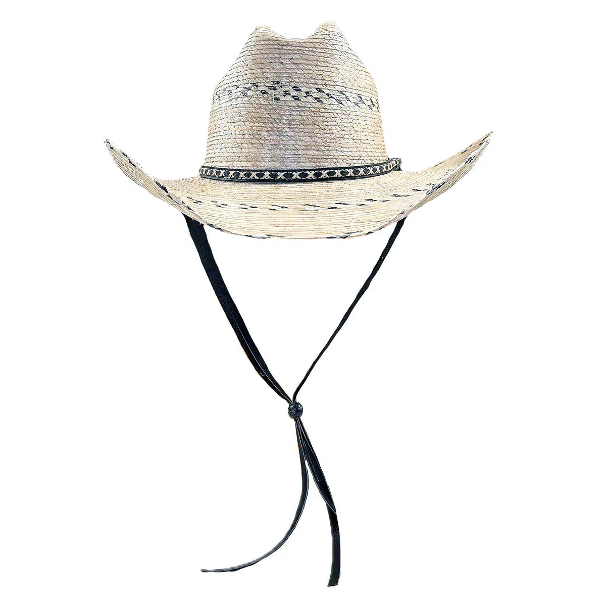 Rockmount Ranch Wear Premium Palm Straw Cattleman Cowboy Hat with Chin Cord - Little Miss Muffin Children & Home