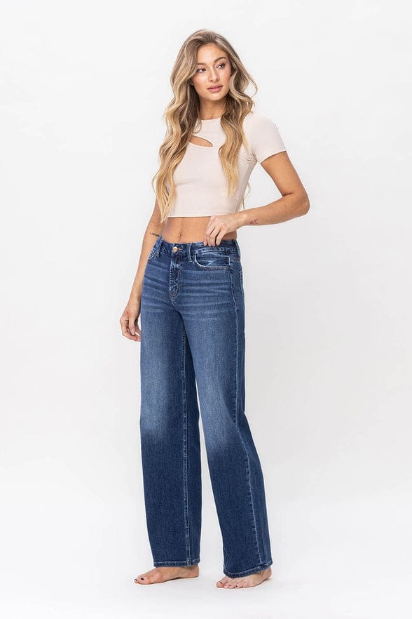 Flying Monkey Flying Monkey High Rise Loose Fit Jeans - Little Miss Muffin Children & Home