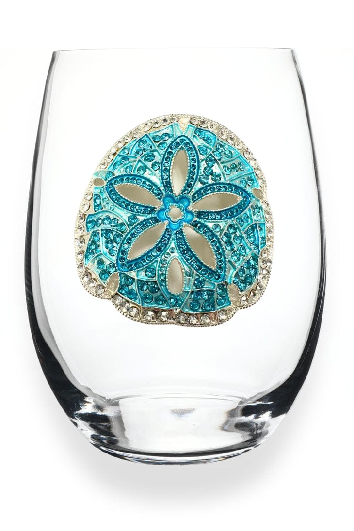 The Queens' Jewels® Sand Dollar Jeweled Stemless Wine Glass - Little Miss Muffin Children & Home