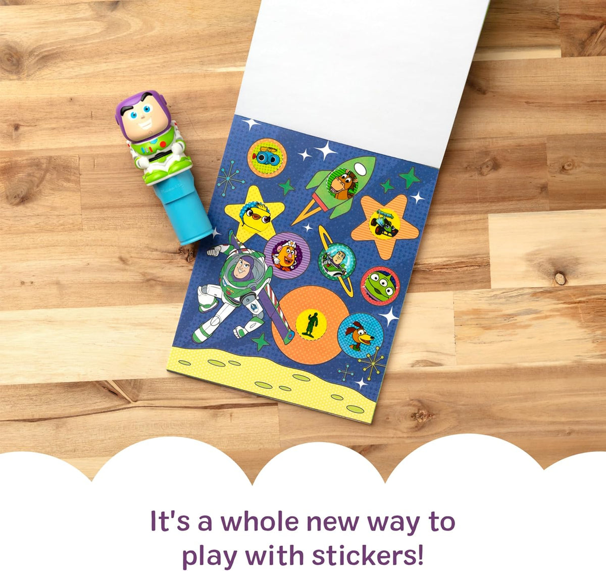 Melissa & Doug Sticker WOW! Activity Pad & Sticker Stamper Buzz Lightyear - Little Miss Muffin Children & Home
