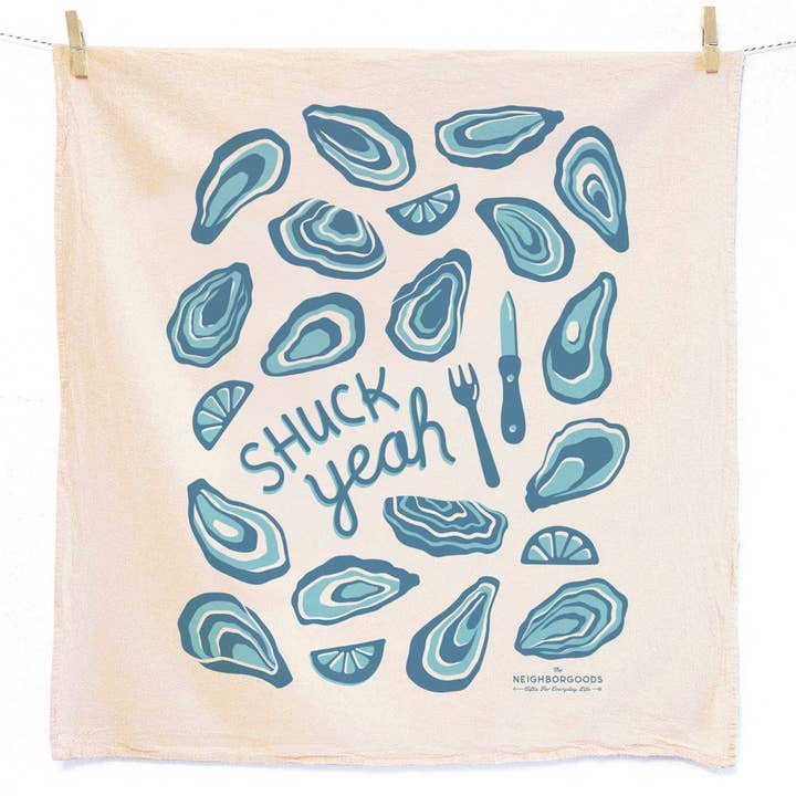 The Neighborgoods Fresh Oysters Tea Towel Gift Set - Little Miss Muffin Children & Home