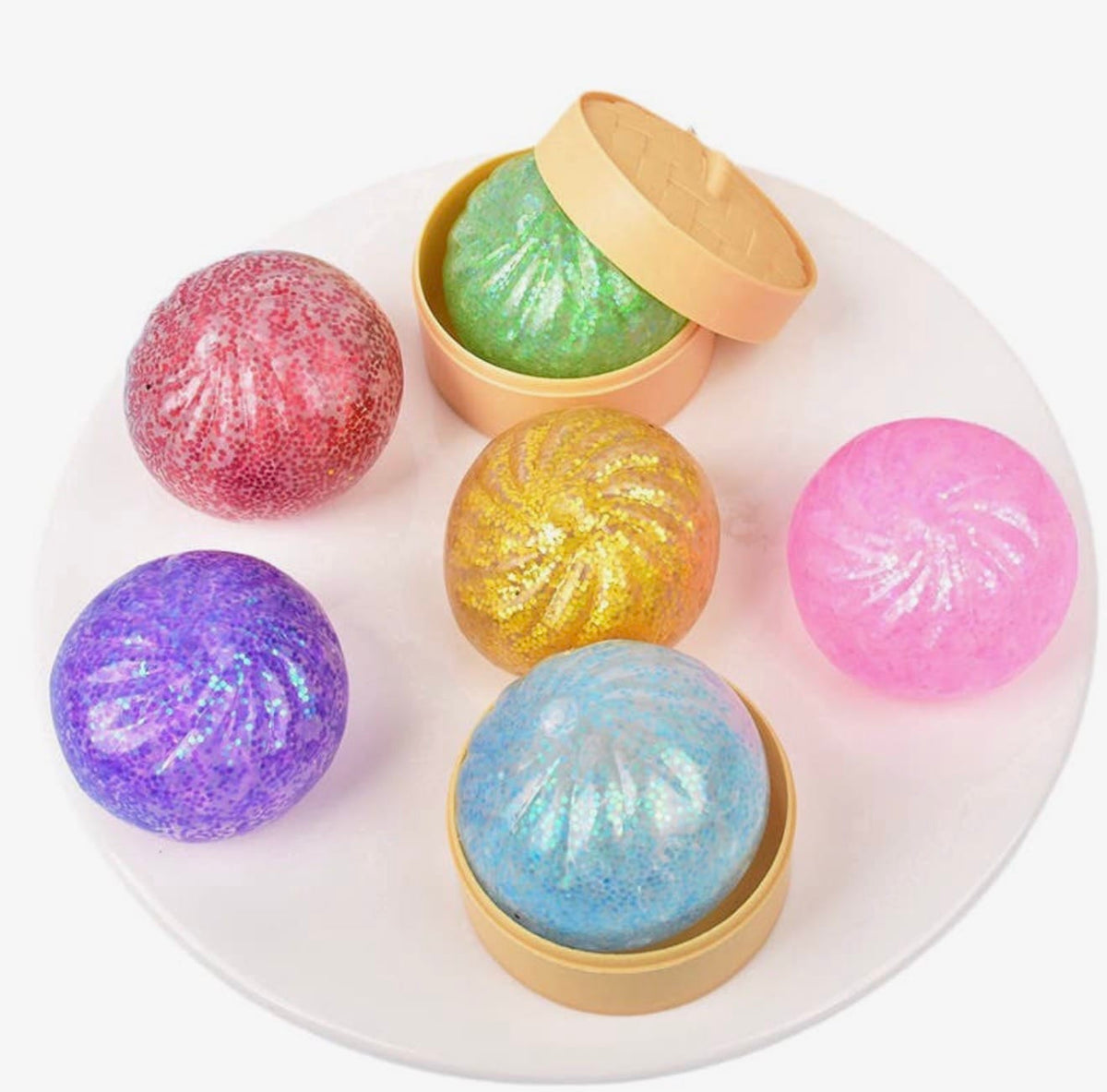 Assorted Squishy Dumpling Stress Toy
