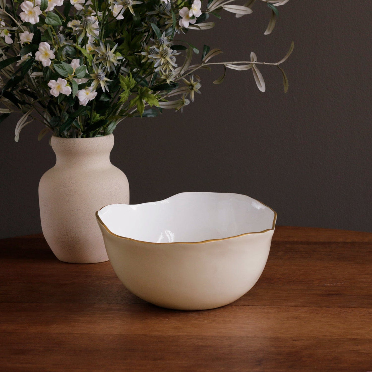Beatriz Ball Beatriz Ball Encanto Osaka Large Bowl, Cream & White - Little Miss Muffin Children & Home