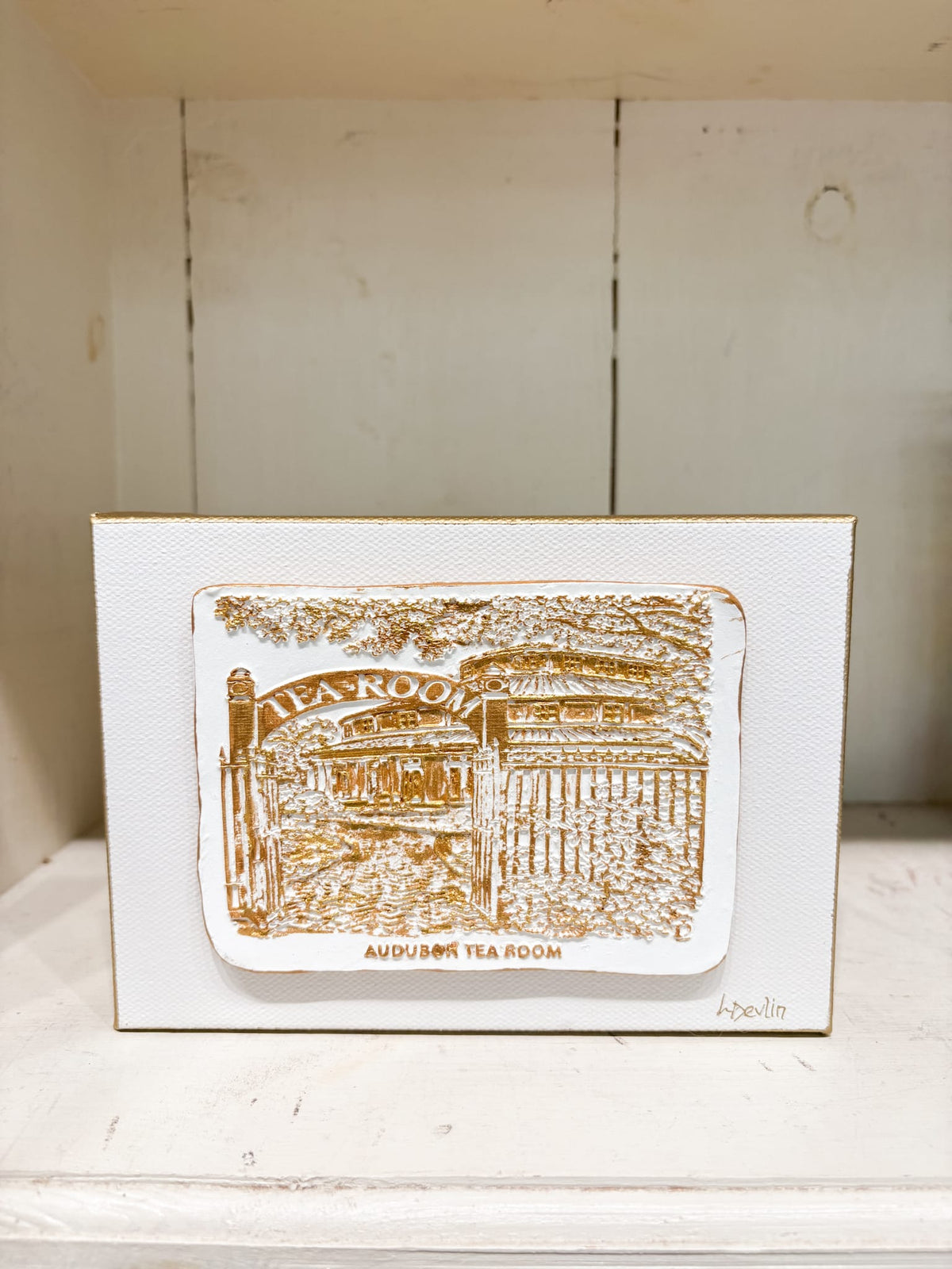 Lisa Devlin Designs Auburn Tea Room Clay Artwork on Canvas | New Orleans Wall Art by Lisa Devlin - Little Miss Muffin Children & Home